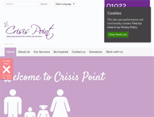 Tablet Screenshot of crisispoint.org.uk